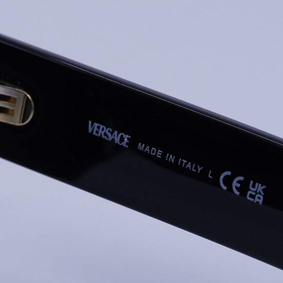 Versace VE4495D GB1/87 Sunglasses Black Cat Eye Frame, Dark Grey Lenses main image 7